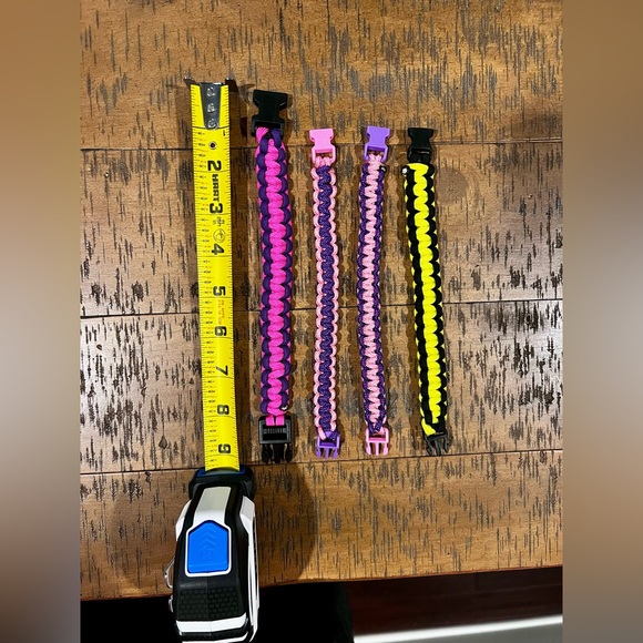 Handcrafted, Pink & Purple Paracord Bracelet - Picture 5 of 7